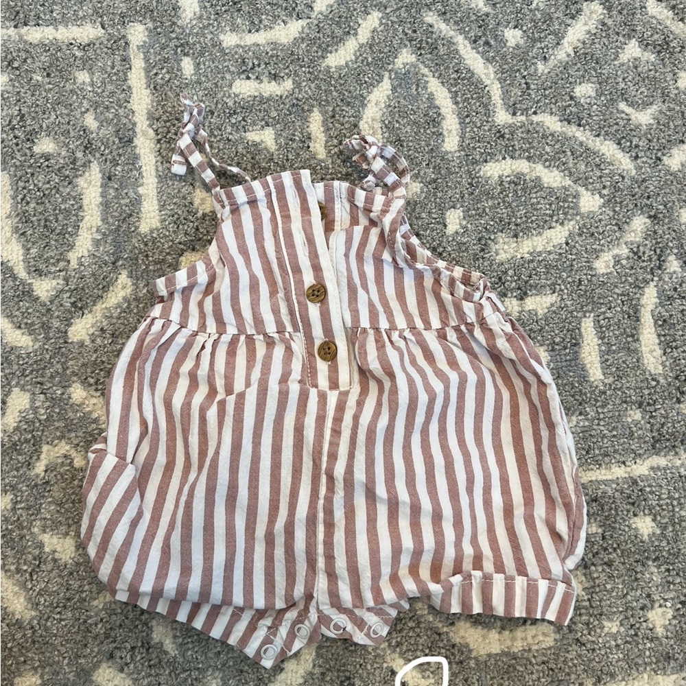 Striped Kids Overalls